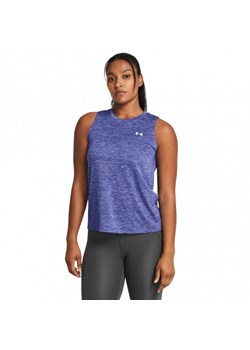 Damski top treningowy Under Armour Tech Tank Twist - fioletowy ze sklepu Sportstylestory.com w kategorii Bluzki damskie - zdjęcie 171316478