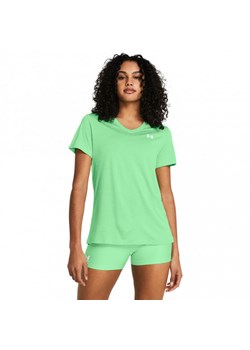 Damska koszulka treningowa Under Armour Tech SSV- Twist - zielona ze sklepu Sportstylestory.com w kategorii Bluzki damskie - zdjęcie 171316488