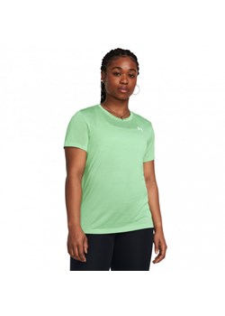 Damska koszulka treningowa Under Armour Tech SSC- Twist - zielona ze sklepu Sportstylestory.com w kategorii Bluzki damskie - zdjęcie 171316497