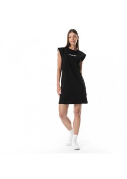 Damska sukienka shirtowa Guess Athena Jersey Dress - czarna ze sklepu Sportstylestory.com w kategorii Sukienki - zdjęcie 171316867