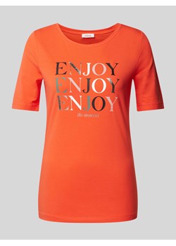 T-shirt z nadrukami z logo model ‘ENJOY’ ze sklepu Peek&Cloppenburg  w kategorii Bluzki damskie - zdjęcie 171317047
