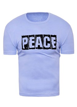 koszulka 121a - błękitna ze sklepu Risardi w kategorii T-shirty męskie - zdjęcie 171317279