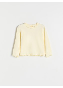 Reserved - Bawełniana bluzka - żółty ze sklepu Reserved w kategorii Kaftaniki i bluzki - zdjęcie 171318367