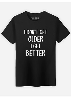 WOOOP Koszulka &quot;I don&apos;t get older&quot; w kolorze czarnym ze sklepu Limango Polska w kategorii T-shirty męskie - zdjęcie 171319855