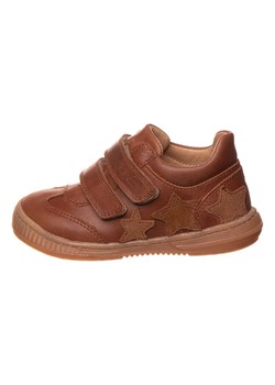 POM POM Skórzane sneakersy w kolorze brązowym ze sklepu Limango Polska w kategorii Półbuty dziecięce - zdjęcie 171320066