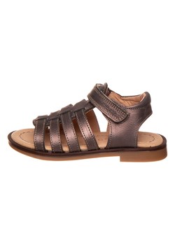 POM POM Skórzane sandały w kolorze brązowym ze sklepu Limango Polska w kategorii Sandały dziecięce - zdjęcie 171320369