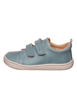 POM POM Skórzane buty w kolorze błękitnym do chodzenia na boso ze sklepu Limango Polska w kategorii Półbuty dziecięce - zdjęcie 171320386