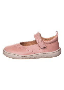 POM POM Skórzane buty w kolorze jasnoróżowym do chodzenia na boso ze sklepu Limango Polska w kategorii Balerinki dziecięce - zdjęcie 171320416