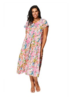 Aller Simplement Sukienka w kolorze jasnoróżowo-zielono-niebieskim ze sklepu Limango Polska w kategorii Sukienki - zdjęcie 171320736