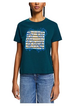 ESPRIT Koszulka w kolorze morskim ze sklepu Limango Polska w kategorii Bluzki damskie - zdjęcie 171320825