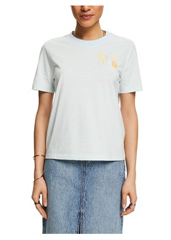 ESPRIT Koszulka w kolorze błękitno-białym ze sklepu Limango Polska w kategorii Bluzki damskie - zdjęcie 171320937