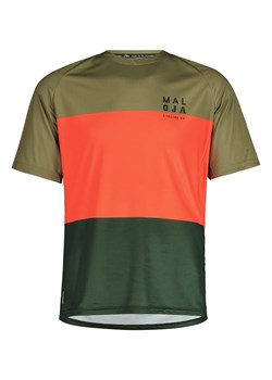 Maloja Koszulka kolarska &quot;BarettiM&quot; w kolorze zielono-pomarańczowym ze sklepu Limango Polska w kategorii T-shirty męskie - zdjęcie 171321487