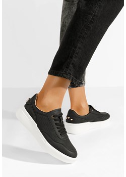 Czarne sneakersy na platformie Hessa ze sklepu Zapatos w kategorii Buty sportowe damskie - zdjęcie 171322245