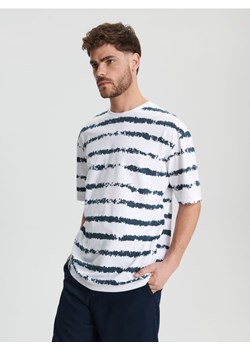 Sinsay - Koszulka w paski - biały ze sklepu Sinsay w kategorii T-shirty męskie - zdjęcie 171322825