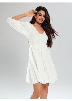 Sinsay - Sukienka mini - biały ze sklepu Sinsay w kategorii Sukienki - zdjęcie 171322898