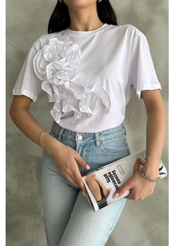T-shirt MAROLTA WHITE ze sklepu Ivet Shop w kategorii Bluzki damskie - zdjęcie 171323077