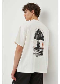 Dickies t-shirt bawełniany PEARISBURG TEE SS męski kolor beżowy z nadrukiem DK0A4YRK ze sklepu ANSWEAR.com w kategorii T-shirty męskie - zdjęcie 171324298