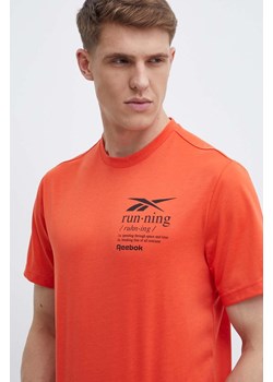 Reebok t-shirt męski kolor pomarańczowy z nadrukiem 100076378 ze sklepu ANSWEAR.com w kategorii T-shirty męskie - zdjęcie 171324417