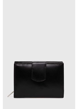 Answear Lab portfel skórzany damski kolor czarny ze sklepu ANSWEAR.com w kategorii Portfele damskie - zdjęcie 171324426