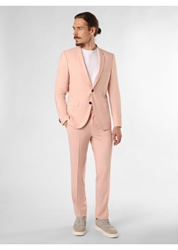 HUGO Męski garnitur - Arti/Hesten232X Mężczyźni Super Slim Fit Sztuczne włókno różowy jednolity ze sklepu vangraaf w kategorii Garnitury męskie - zdjęcie 171325897
