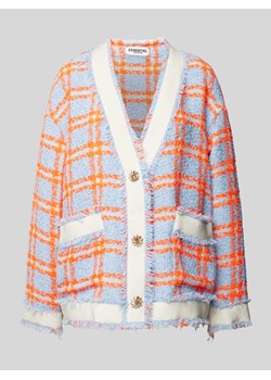 Kurtka z dzianiny o kroju oversized z dodatkiem wełny ze sklepu Peek&Cloppenburg  w kategorii Swetry damskie - zdjęcie 171330916