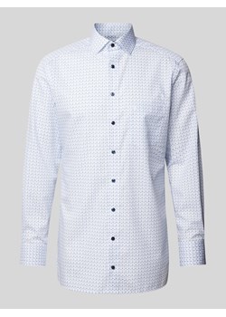 Koszula biznesowa o kroju modern fit ze wzorem na całej powierzchni ze sklepu Peek&Cloppenburg  w kategorii Koszule męskie - zdjęcie 171331115