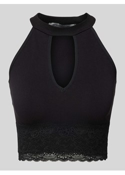Krótki top z wiązaniem na szyi ze sklepu Peek&Cloppenburg  w kategorii Bluzki damskie - zdjęcie 171331139
