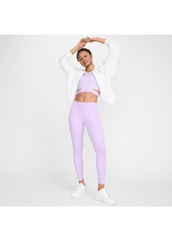 Damskie legginsy ze średnim stanem i kieszeniami o długości 7/8 zapewniające średnie wsparcie Nike Universa - Fiolet ze sklepu Nike poland w kategorii Spodnie damskie - zdjęcie 171331578