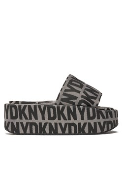 Klapki DKNY Vyra K1463983 Black/White 005 ze sklepu eobuwie.pl w kategorii Klapki damskie - zdjęcie 171332145