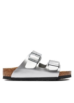 Klapki Birkenstock Arizona 1019147 S Electric Metallic Silver ze sklepu eobuwie.pl w kategorii Klapki dziecięce - zdjęcie 171332837