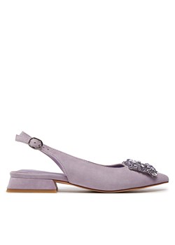 Sandały Alma En Pena V240371 Suede Lilac ze sklepu eobuwie.pl w kategorii Balerinki - zdjęcie 171332935