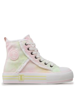 Trampki Big Star Shoes LL274177 White/Pink/Yellow ze sklepu eobuwie.pl w kategorii Trampki damskie - zdjęcie 171333949