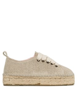 Espadryle Manebi Lace-Up Espadrilles O 7.1 E0 Beżowy ze sklepu eobuwie.pl w kategorii Espadryle damskie - zdjęcie 171335365