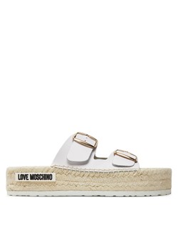 Klapki LOVE MOSCHINO JA28233G0IIA0100 Bianco ze sklepu eobuwie.pl w kategorii Klapki damskie - zdjęcie 171335877