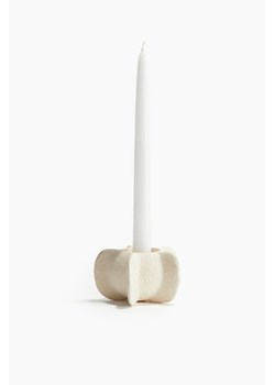 H & M - Świecznik z kamionki - Biały ze sklepu H&M w kategorii Świeczniki - zdjęcie 171337226