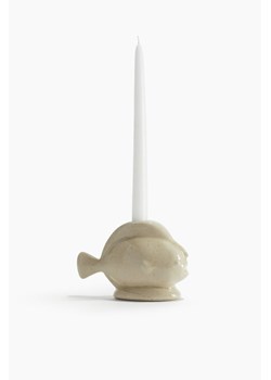H & M - Kamionkowy świecznik w kształcie ryby - Beżowy ze sklepu H&M w kategorii Świeczniki - zdjęcie 171337308