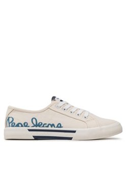 Pepe Jeans Tenisówki Brady Denim W PLS31438 Biały ze sklepu MODIVO w kategorii Trampki damskie - zdjęcie 171342017