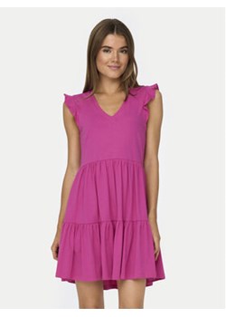 ONLY Sukienka letnia May 15226992 Różowy Regular Fit ze sklepu MODIVO w kategorii Sukienki - zdjęcie 171344095