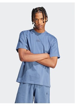 adidas T-Shirt ALL SZN 3-Stripes IR5199 Niebieski Regular Fit ze sklepu MODIVO w kategorii T-shirty męskie - zdjęcie 171344696