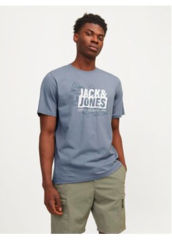 Jack&Jones T-Shirt Map 12257908 Niebieski Regular Fit ze sklepu MODIVO w kategorii T-shirty męskie - zdjęcie 171345627