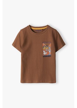 Bawełniany t-shirt dla małego chłopca z nadrukiem ze sklepu 5.10.15 w kategorii T-shirty chłopięce - zdjęcie 171350066