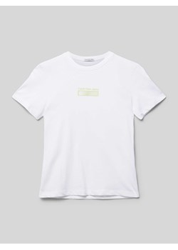 T-shirt z nadrukiem z logo ze sklepu Peek&Cloppenburg  w kategorii T-shirty chłopięce - zdjęcie 171351635