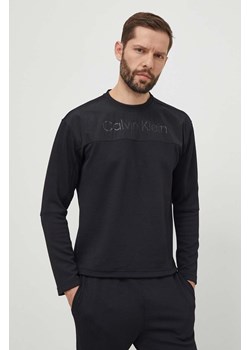 Calvin Klein Performance bluza treningowa kolor czarny z nadrukiem ze sklepu ANSWEAR.com w kategorii Bluzy męskie - zdjęcie 171352755