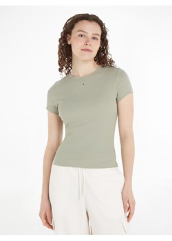 TOMMY JEANS Koszulka w kolorze jasnozielonym ze sklepu Limango Polska w kategorii Bluzki damskie - zdjęcie 171354357