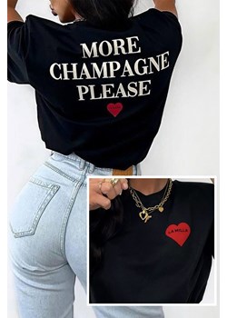T-shirt KATESA BLACK ze sklepu Ivet Shop w kategorii Bluzki damskie - zdjęcie 171358048