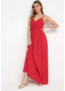 Bordowa Sukienka Cadole ze sklepu Born2be Odzież w kategorii Sukienki - zdjęcie 171359209