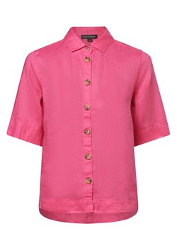Franco Callegari Damska bluzka lniana Kobiety len wyrazisty róż jednolity ze sklepu vangraaf w kategorii Koszule damskie - zdjęcie 171361228