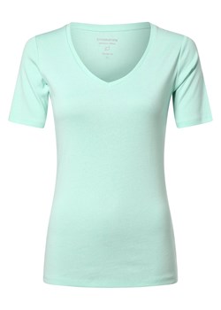 brookshire T-shirt damski Kobiety Bawełna miętowy jednolity ze sklepu vangraaf w kategorii Bluzki damskie - zdjęcie 171361237