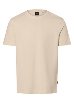 BOSS Koszulka męska - Tiburt 240 Mężczyźni beżowy jednolity ze sklepu vangraaf w kategorii T-shirty męskie - zdjęcie 171361247