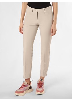 Cambio Spodnie Kobiety Sztuczne włókno beżowy jednolity ze sklepu vangraaf w kategorii Spodnie damskie - zdjęcie 171361308